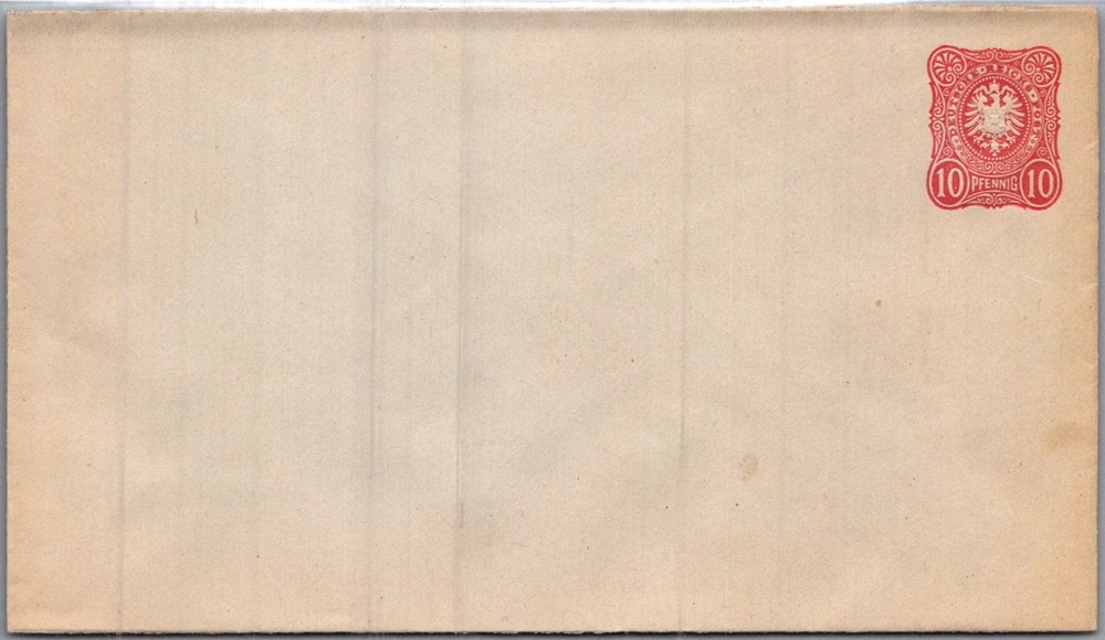 GERMANY 1890’S VINTAGE POSTAL STATIONERY COVER UNADDR MINT