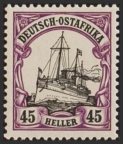 German East Africa. ** MNH Yvert 28. 1905. 45 H Dark Violet And Black. MA