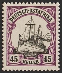 German East Africa. ** MNH Yvert 28. 1905. 45 H Dark Violet And Black. MA