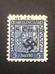 SUDETENLAND WWII-GERMAN OCC. Local ovpt (ROSSHAUPT) 5 h. MNH /s3 #426