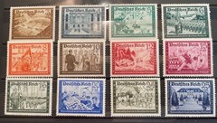 III Reich 1939Postal Employees‘ Hitler’s Culture Fund MI 702-713 SC 148-159 MNH