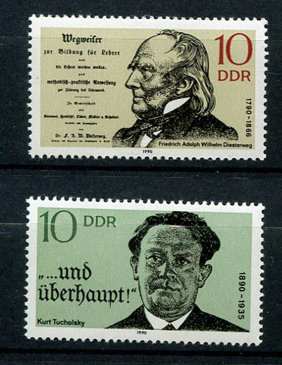 Germany – DDR : Famous men set from 1990 – mint NH