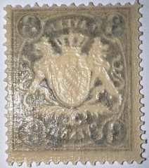 Travelstamps: 1920 Germany Bayern Overprint Stamp Scott#237, Mi 177 – Mint Og Nh