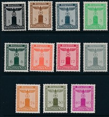 Selection Stamp Selection Germany Official WWII 3rd Reich Franchise MNH
