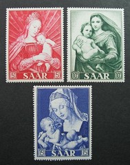 Saar Germany 1954 Scott #250-252 MNH OG Complete Set!