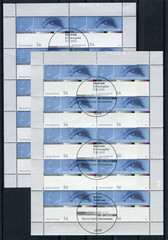 German Television KB 20 x Miniature Sheet Stamp No. 2288 Cancelled Berlin 2002