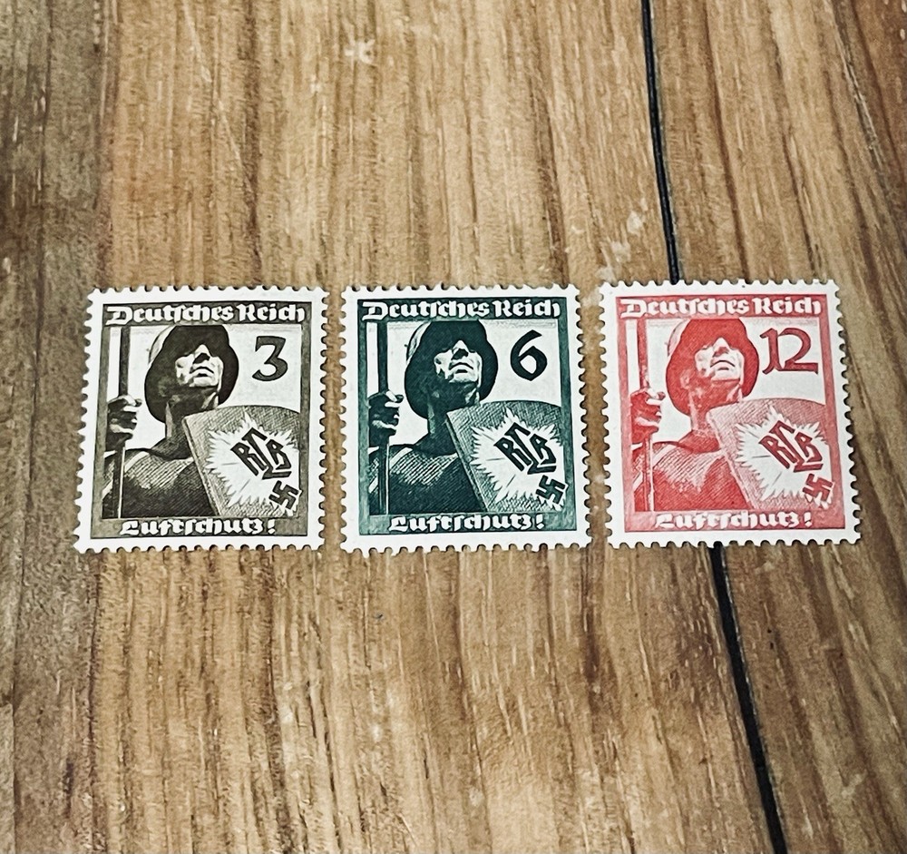 Germany Stamps MNH Mi 643-645 Sc 481-483 The Reich’s Air Protection League 1937