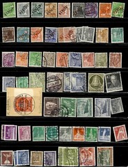 GERMANY BERLIN USED MH AND MNH COLLECTION ON STOCK SHEETS A10