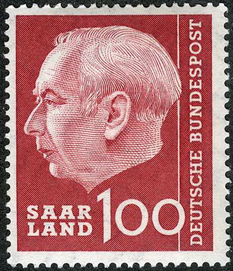 Saar 1957 President Heuss MLH (SC# 281)
