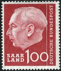 Saar 1957 President Heuss MLH (SC# 281)