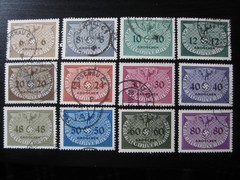 POLAND THIRD REICH WWII OCCUPATION Mi. #1-15 scarce used stamp set! CV $72.00