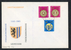 GDR 1965 Leipzig Spring Fair FDC #756 757 758
