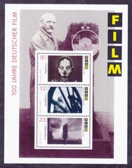 Germany 1906 MNH 1995 German Film Centenary Souvenir Sheet of 3