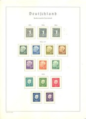 GERMANY -BUND 1955/89 -COLLECTION BACK OF THE BOOK – 66 ST. + 1 BLOCK ** MNH VF