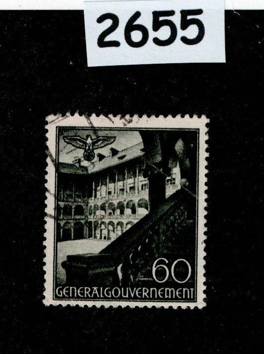 Used Stamp Sc N69 General Government Warsaw Lublin Cracow Poland WWII #2655