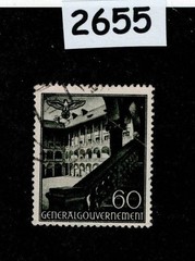 Used Stamp Sc N69 General Government Warsaw Lublin Cracow Poland WWII #2655