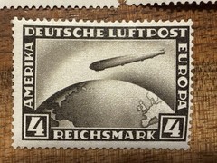 Germany #C35-7 GRAF ZEPPELINS COMPLETE MINT Set RED ORANGE 1 !!