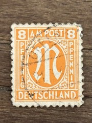 Germany. Allied Military Post. 1945 8pf Orange. Fine Used.