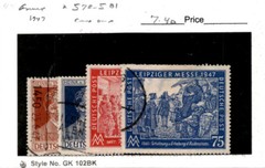 Germany, Postage Stamp, #578-581 Used, 1947 Heinrich von Stephan (AD)