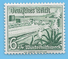 Germany WW2 German 1937 Ships Winter Relief 6+4 Stamp MNH WW2 ERA Mi# 654