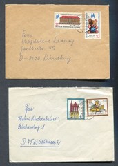 Germany – DDR : 2 Leipzig Fair covers from 1979 – used