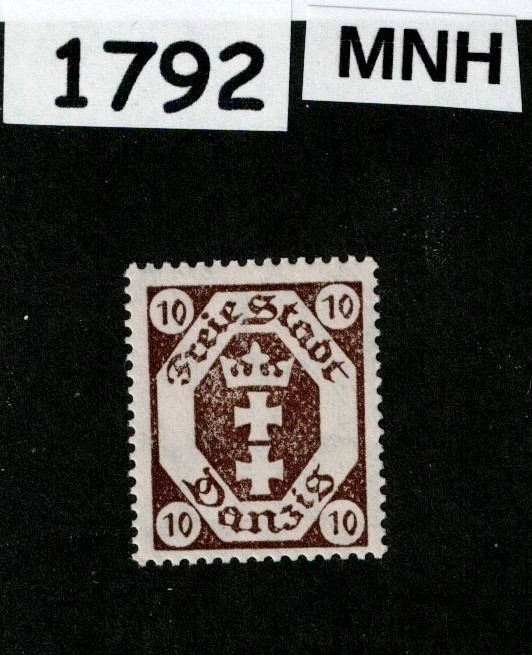 MNH stamp Issued 1922-23 Scott #64 Danzig Poland Germany Free city #1792
