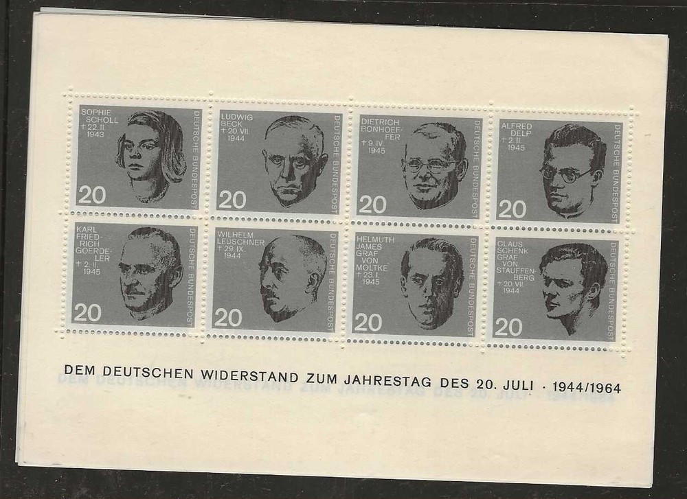 WW Souvenir Sheets…GERMANY…Sc #890 (see Note)…Mint NH…1964…SCV $6.00