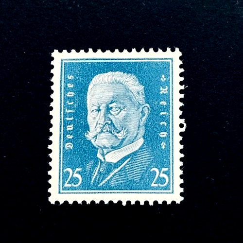 GERMANY Stamp – 1928 Paul von Hindenburg 2nd President Sn 377 MLH r7