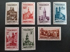 Saar, Saargebiet, 1932, Michel # 161-167