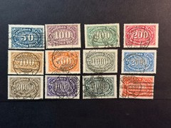 Germany # 198 – 209 Used 2024 Scott Catalogue Value $ 18.00