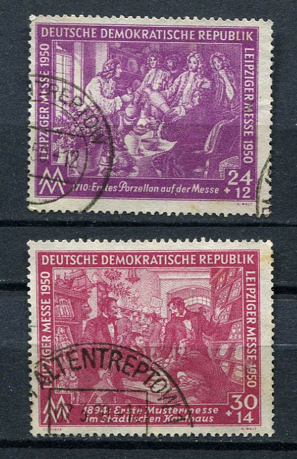Germany – DDR : Leipzig Spring Fair set from 1950 – used !