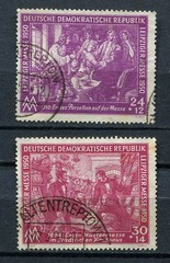 Germany – DDR : Leipzig Spring Fair set from 1950 – used !