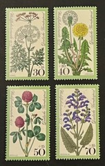 Travelstamps: 1977 Germany Stamps Scott #B542-B545 Wildflowers Mint MNH OG