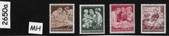 MH Germany stamp set B253-256 1944 Mother & Children Winter relief WWII #2650a