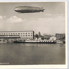 GRAF ZEPPELIN Postcard Friedrichshafen *NEW HARBOUR STATION* 1933 Germany PZ196