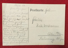 WW1 WWI Imperial German Deutsche Reich Soldiers Mail Feldpost postcard 1914