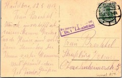 WWI 1917 Germania Stamp Cover Heidelberg to Strassburg Alsace Censor Postcard