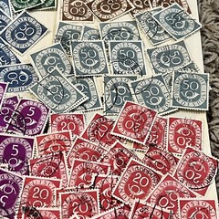 1951-1952 INVESTOR’S LOT OF GERMANY POSTHORNS STAMPS FEDERAL REPUBLIC