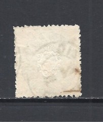 SAXONY SCOTT 18 USED VF – 1863 2ng BLUE ISSUE – COAT OF ARMS