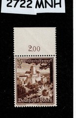 MNH Stamp B123 1938 Germany Castles Cathedrals Winter relief fund #2722