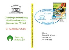 Ag: MiNr. 113, „Sparkasse Leipzig – Sportler“, 0.41, SD weak, Receipt, SSt.