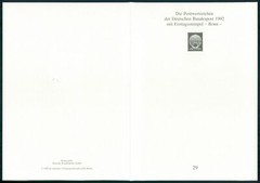 GERMANY FOLDER 1992/29 WAPPEN BLAZON BRANDENBURG