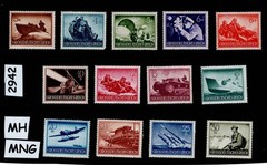 Stamp set B257-269 1944 Military Hero’s Day Third Reich WWII Germany #2941