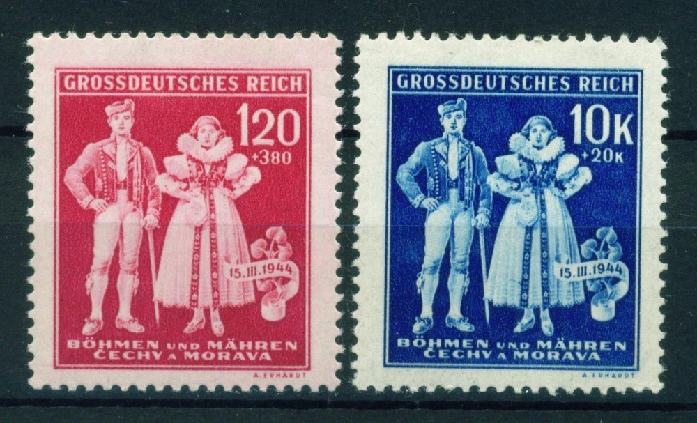 Germany WW2 Third Reich Protectorate People 1942 MNH