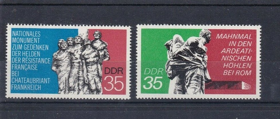 DDR MNH ** 1981-2 SC 1582-3 Memorial Sites