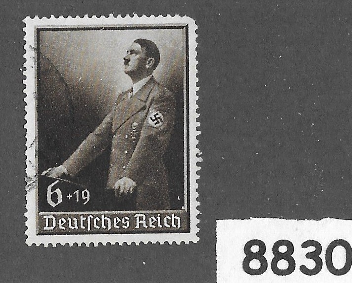 Used stamp Sc B140 / Adolf Hitler / 1939 Culture fund / Third Reich era #8830