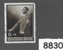 Used stamp Sc B140 / Adolf Hitler / 1939 Culture fund / Third Reich era #8830