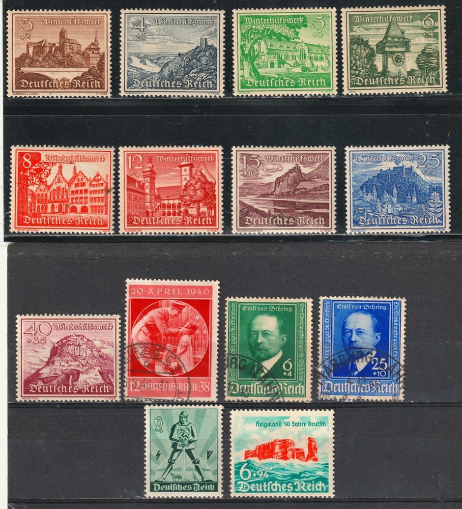 Germany: Lot 159: (Stamp details below) Scott 2024 Catalog Value $27.55