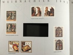 GERMAN POST ART-EDITION 1995/39 1831/1832 WEIHNACHTEN NOEL CHRISTMAS