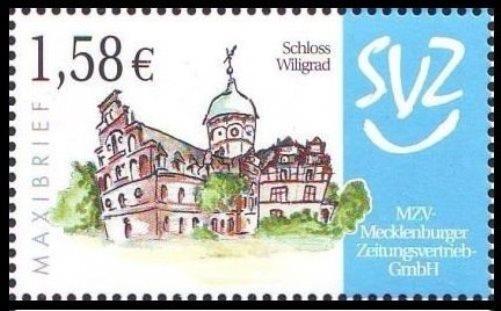 Svz: MiNr. 4, „Regional Sights I“, Value at 1.58 EUR, 1st Edition, Mint